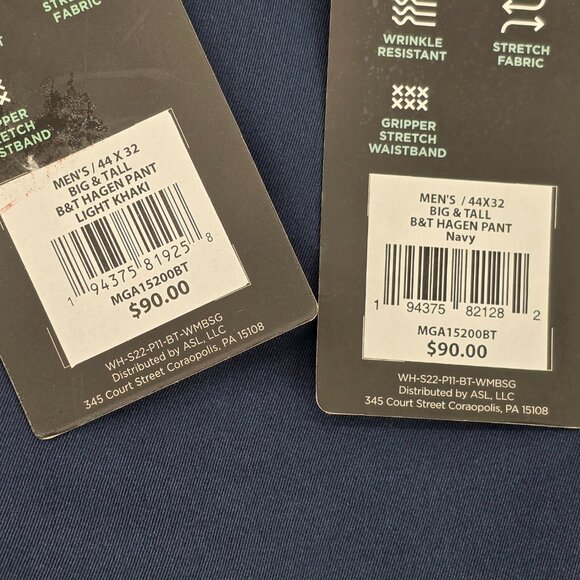 Walter Hagen Perfect 11 Golf Pants Men’s Navy  Khaki Black 3 of  44 x 32 - Picture 6 of 16